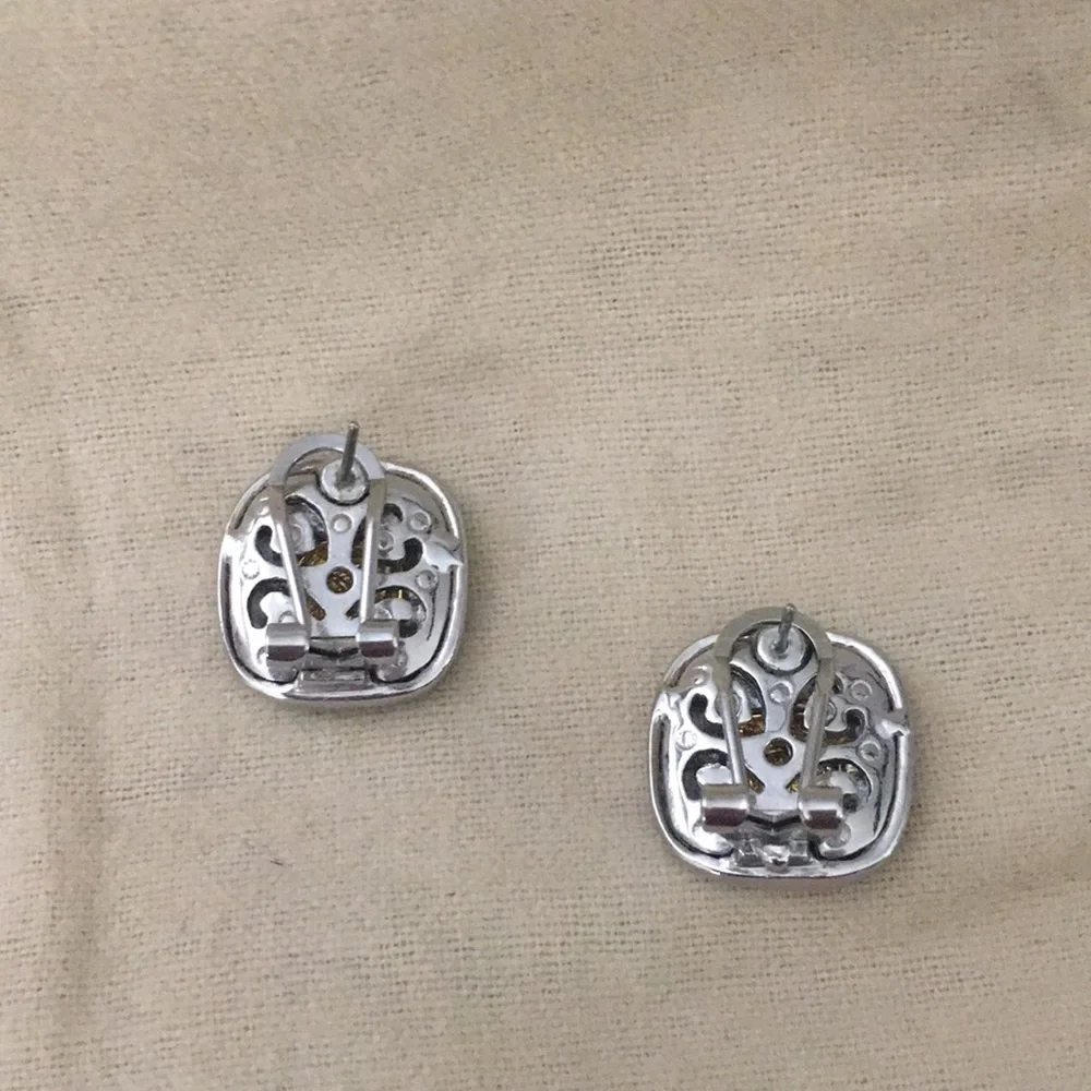 Gold and Silver Earrings - Picture 4 of 7